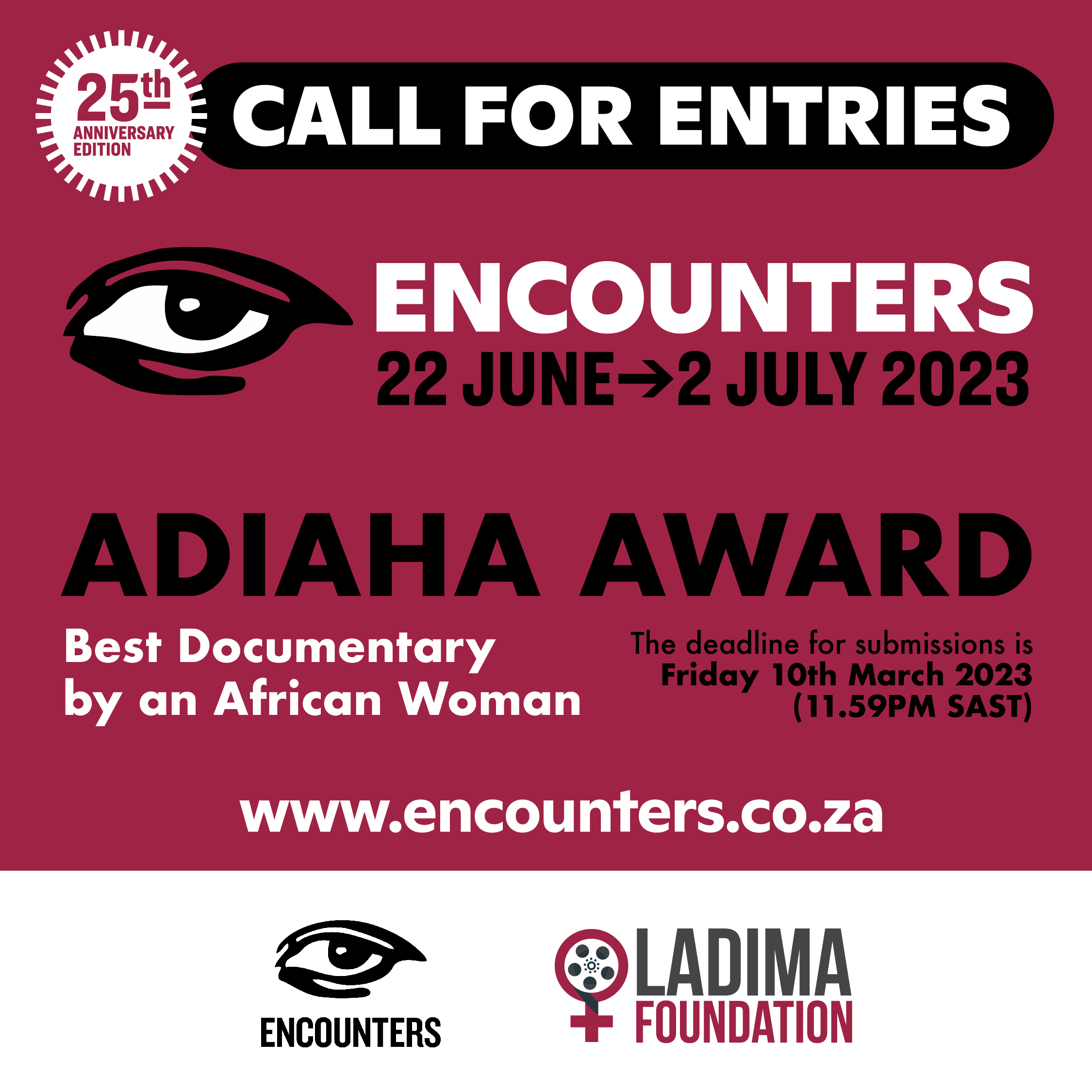 Encounters invites entries for the Adiaha Award for the Best Documentary by an African Woman