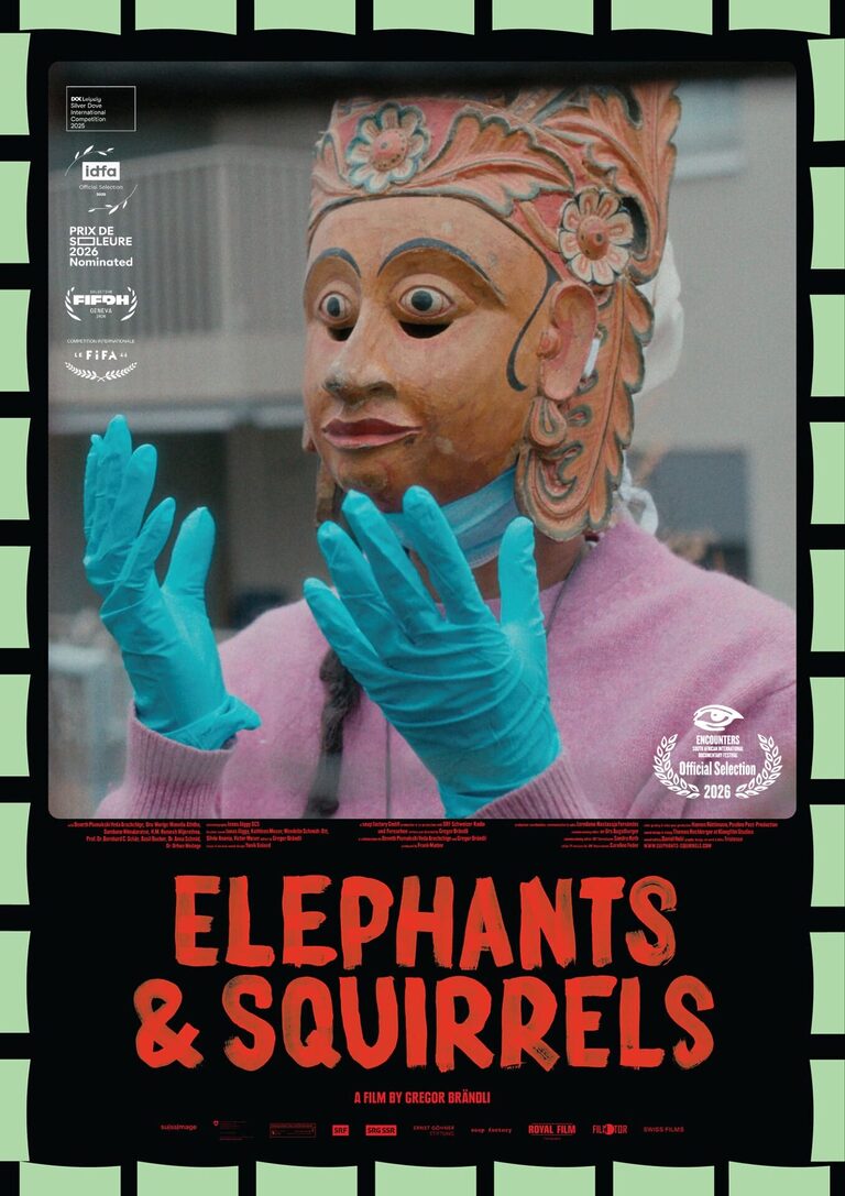 Elephants and Squirrels - Portrait Poster Poster