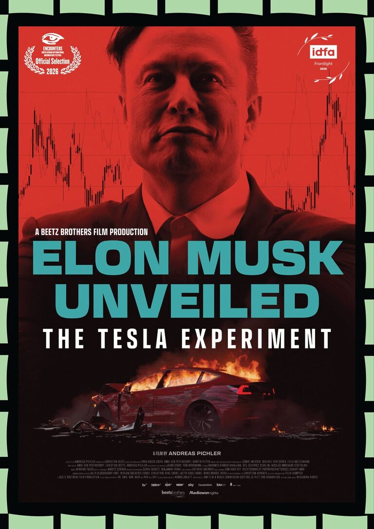 Elon Musk Unveiled-The Tesla Experiment - Portrait Poster Poster